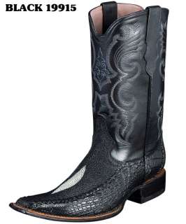 SQUARE TOE STINGRAY PRINT WESTERN BOOTS BY PREMIER  