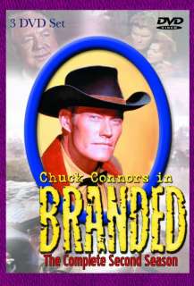 BRANDED 2 SECOND SEASON DVD New Chuck Connors Western  