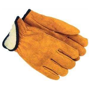  Large Lined Suede Cowhide Leather Gloves