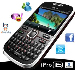 Unlocked~Qwerty Keyboard GSM QuadBand Dual Sim Mobile Cell Phone iPro 