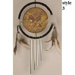 Wolf Windchime Garden Decor Collectibles Style 7  