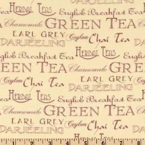  44 Wide Garden Tea Party Cream Fabric By The Yard Arts 