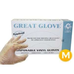   Vinyl Powdered Glove   100 Gloves / Box   Medium