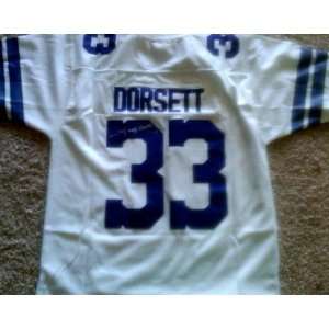 Tony Dorsett Autographed Uniform   CowboysSigned   Autographed NFL 