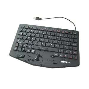  Medical Keyboard with Touchpad and Magnetic Back   Black 