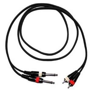   Four 5 Feet RCA to 1/4 Audio Patch Cable Adapter Cords Toys & Games