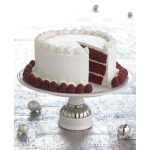  Mud Pie Gifts White Pedestal Cake Stand 