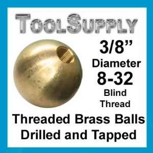  50 3/8 threaded brass balls drilled tapped