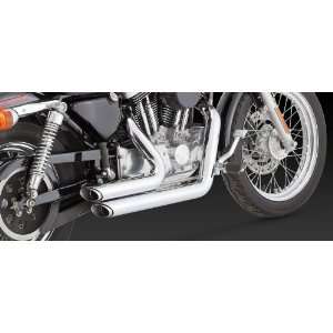  Vance And Hines Chrome Shortshots Staggered Exhaust System 