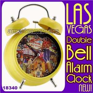    Las Vegas Vintage Style Twin Bell Alarm Clock